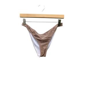 Victoria's Secret Pink copper glitter bikini bottom high waisted sexy Beach M
